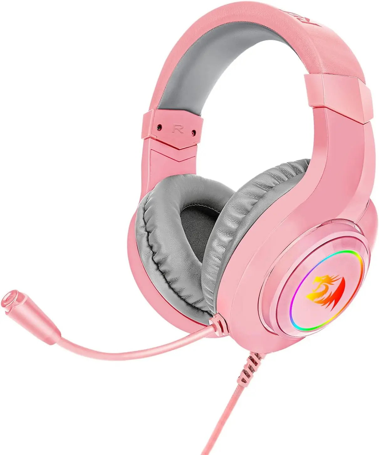 Игровая гарнитура Redragon H260 Hylas RGB Pink с микрофоном, Circumaural Pads, совместимая с ноутбуком Xbox One PS4 PS5, розовая
Игровая гарнитура Redragon H260 Hylas RGB Pink с микрофоном, Circumaural Pads, совместимая с ноутбуком Xbox One PS4 PS5, розовая
