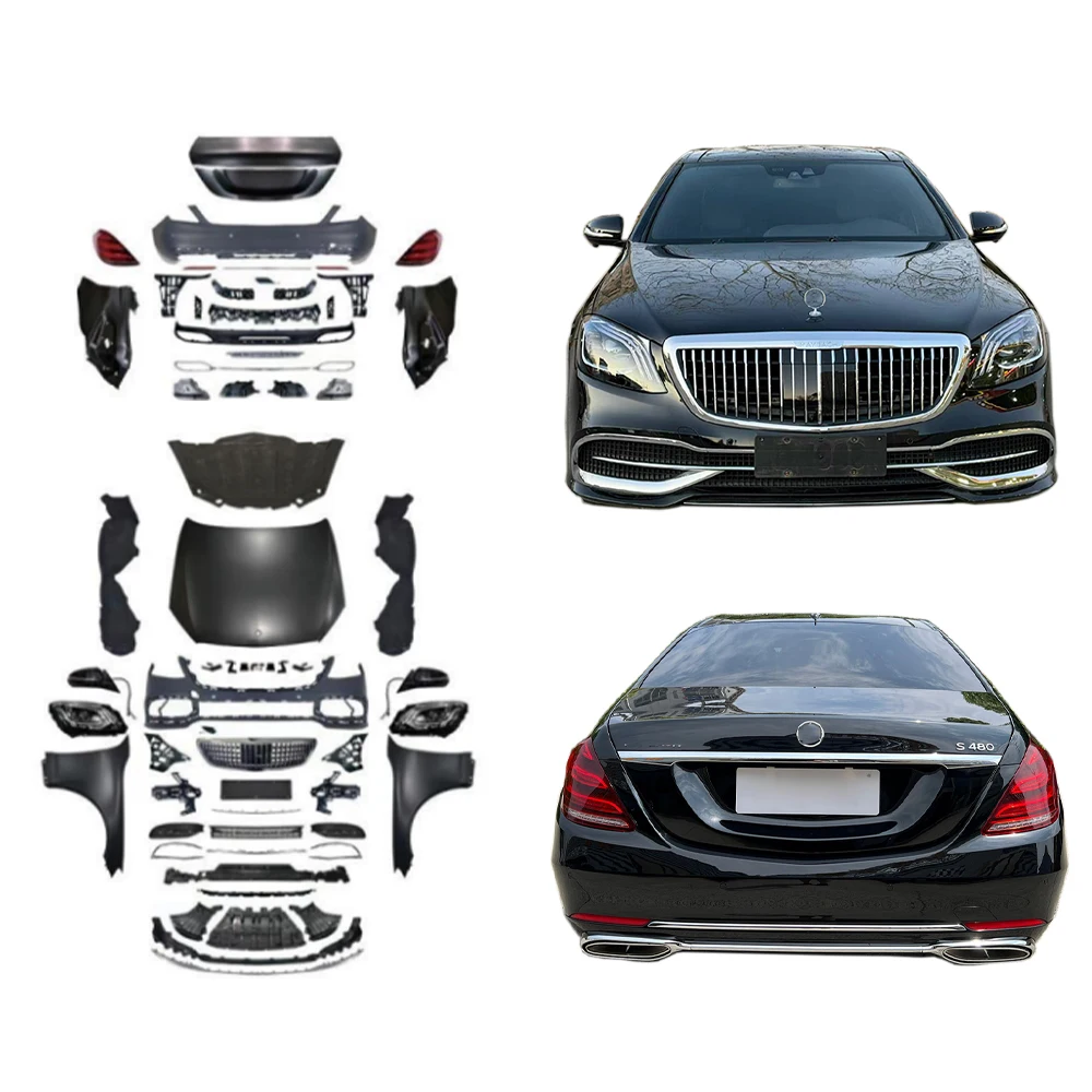 For Auto Tuning Bodykit for S Class W221 To W222 MAY Style Body Kit Full Set PP Conversion Kit Front Bumper Rear Bumper Hood Gri
For Auto Tuning Bodykit for S Class W221 To W222 MAY Style Body Kit Full Set PP Conversion Kit Front Bumper Rear Bumper Hood Gri