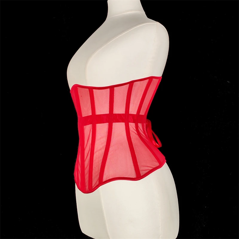 Сексуальный женский обтягивающий корсет для живота, укороченный корсет под грудью, бюстье, дышащий сетчатый пояс со стальными костями, утягивающие лифы на шнуровке
Сексуальный женский обтягивающий корсет для живота, укороченный корсет под грудью, бюстье, дышащий сетчатый пояс со стальными костями, утягивающие лифы на шнуровке