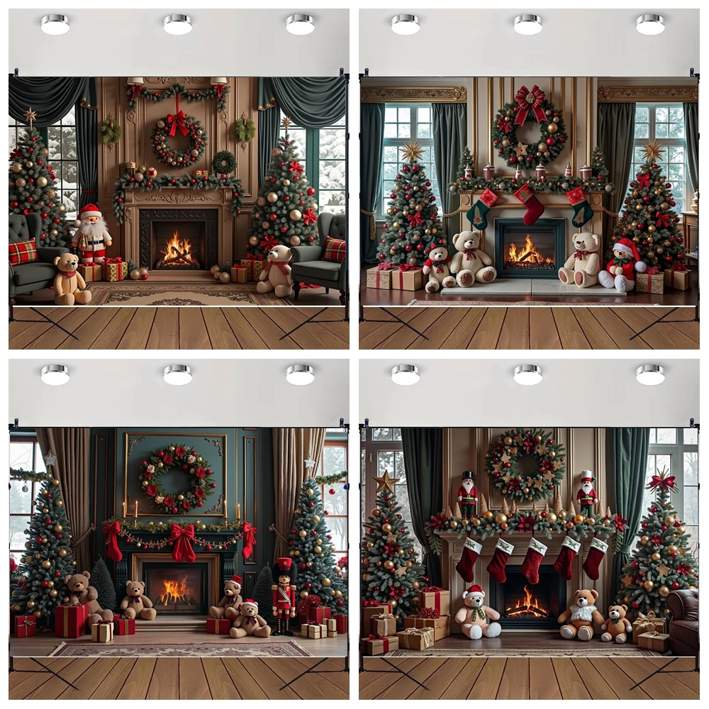 MOON.QG Photo Background Christmas Big Trees Fireplace Teddy Bear Backdrops For Photography Photocall Photozone Photo Booth Kids
MOON.QG Photo Background Christmas Big Trees Fireplace Teddy Bear Backdrops For Photography Photocall Photozone Photo Booth Kids
