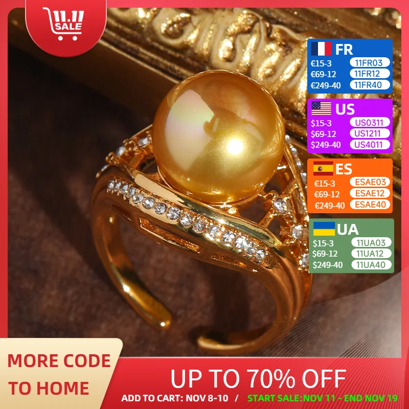 Vintage Gold Color Wedding Pearl Rings Champagne For Women Rhinestone Adjustable Quality Luxury Jewelry Designer Gifts 2025
Vintage Gold Color Wedding Pearl Rings Champagne For Women Rhinestone Adjustable Quality Luxury Jewelry Designer Gifts 2025