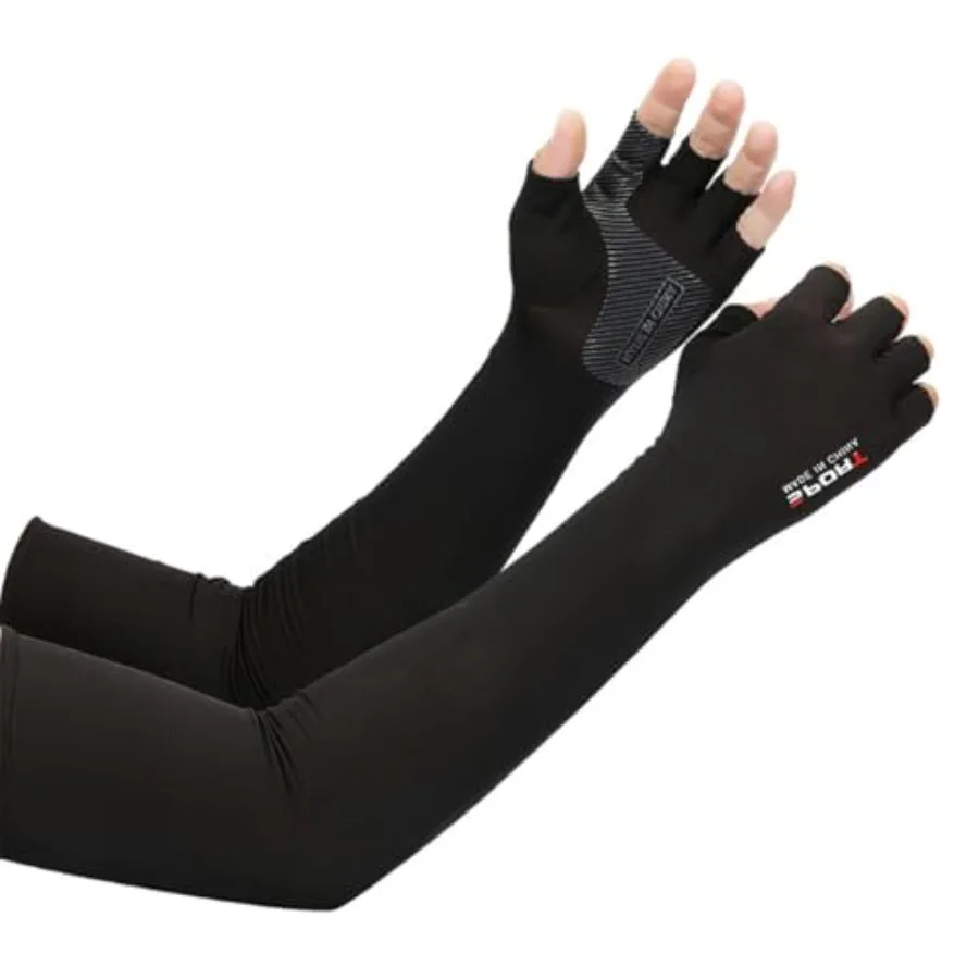 Inf-way Sun UV Protection Arm Sleeves for Men Women Driving Cycling Sports Cooling Long Sleeves with Thumb Holes
Inf-way Sun UV Protection Arm Sleeves for Men Women Driving Cycling Sports Cooling Long Sleeves with Thumb Holes