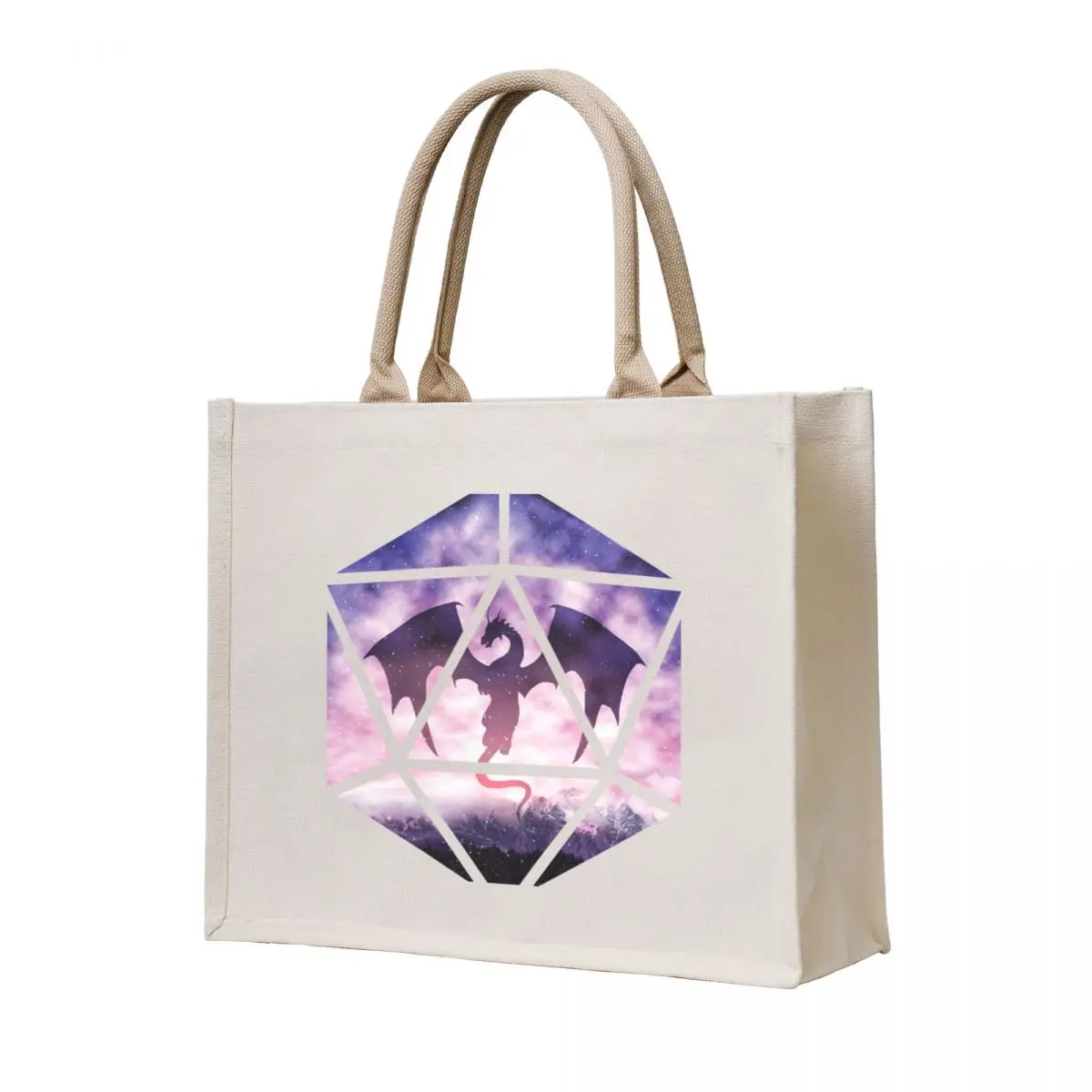 Purple Sky Dragon D20 Tote Bag Canvas shopper bag woman personalized tote Women's handbag
Purple Sky Dragon D20 Tote Bag Canvas shopper bag woman personalized tote Women's handbag