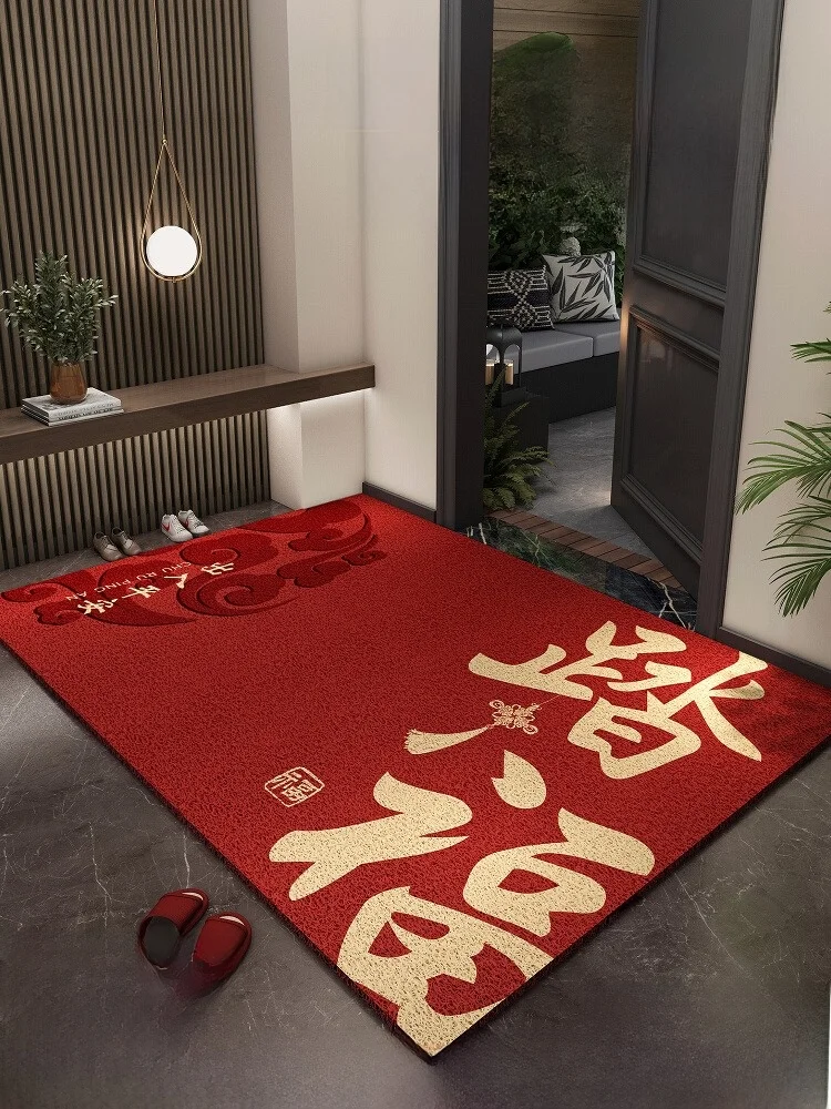 Red Entrance Door Mat Anti-Slip Dirt Resistant Cusizable Size Tead Circle Home Entrance Mat Doorstep Scrub Mat
Red Entrance Door Mat Anti-Slip Dirt Resistant Cusizable Size Tead Circle Home Entrance Mat Doorstep Scrub Mat