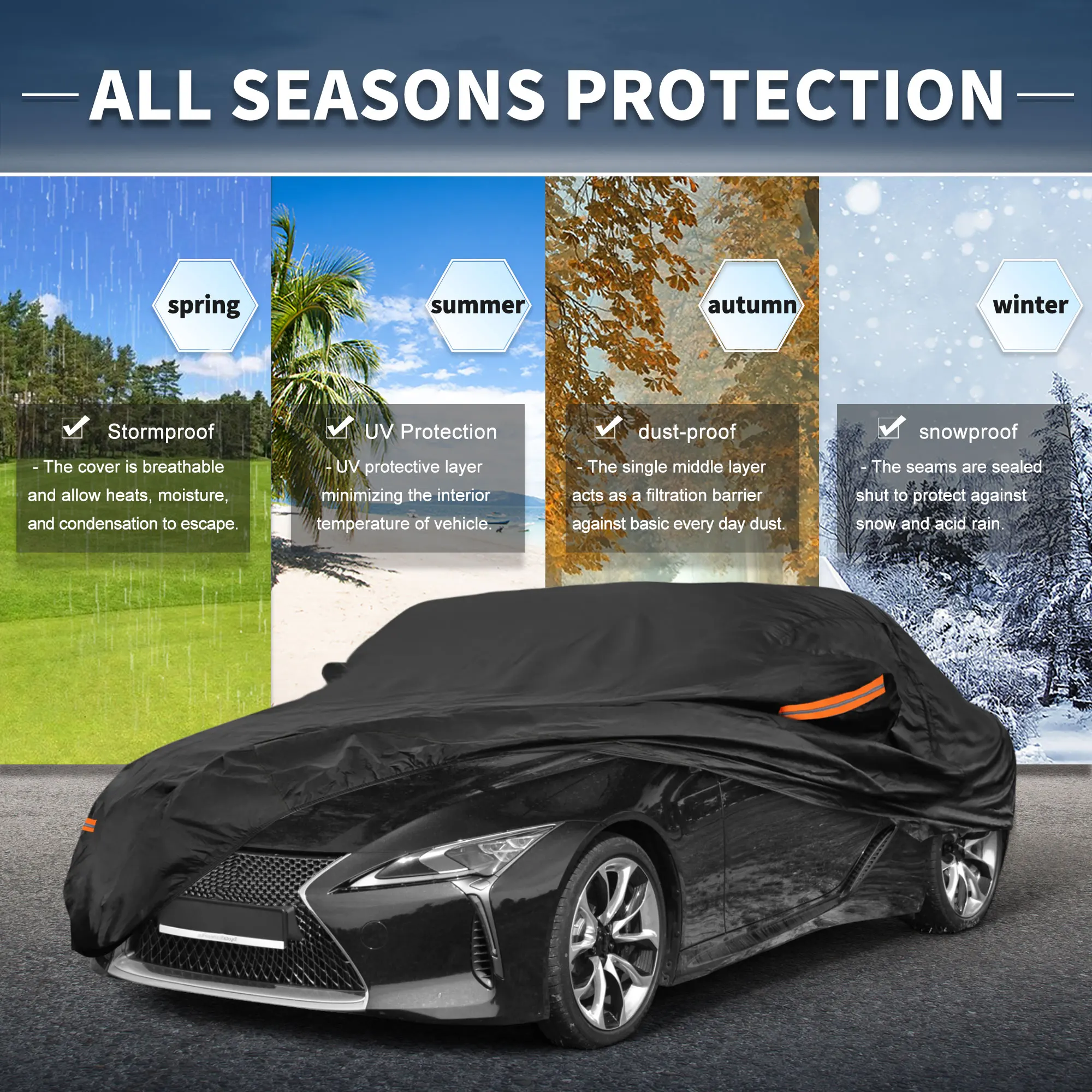 Автомобильный чехол Uxcell с левой боковой молнией, алюминиевая пленка для Lexus Lc
Автомобильный чехол Uxcell с левой боковой молнией, алюминиевая пленка для Lexus Lc
