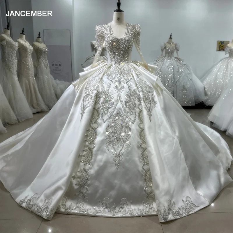 V-neck Ball Gown Wedding Dresses Ball Gown Vestido De Noiva Satin Glitter Lace Up Tulle Court Train Formal Bride Dress HOT
V-neck Ball Gown Wedding Dresses Ball Gown Vestido De Noiva Satin Glitter Lace Up Tulle Court Train Formal Bride Dress HOT
