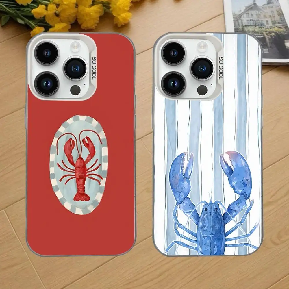 Lobster On Stripes Ocean Phone Case For iPhone 16,15,14,13,12,11,Mini,Pro,SE,MAX White Matte Shockproof Cover
Lobster On Stripes Ocean Phone Case For iPhone 16,15,14,13,12,11,Mini,Pro,SE,MAX White Matte Shockproof Cover