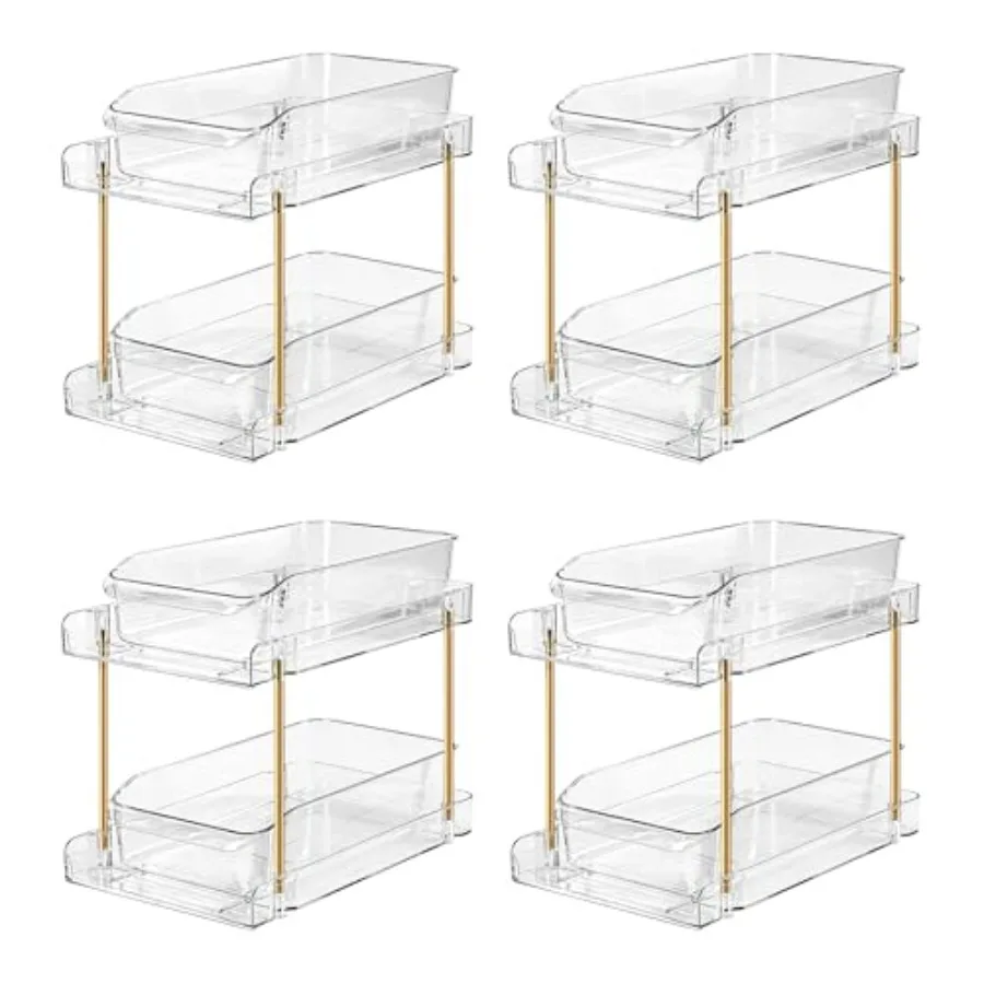 2-Tier Organizer and Storage Unit Stackable Bathroom Cabinet Organizer Pull-Out Kitchen Pantry Organizer and Storage System Sui
2-Tier Organizer and Storage Unit Stackable Bathroom Cabinet Organizer Pull-Out Kitchen Pantry Organizer and Storage System Sui