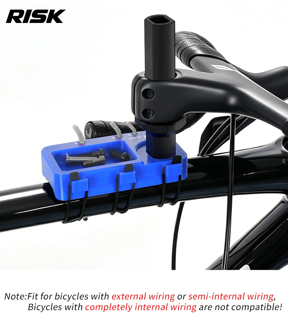 RISK MTB Road Bicycle Virtual Head Tube Repair Tool Rack for External Semi-internal Wiring Bike Screw Stem Cover Storage Bracket
RISK MTB Road Bicycle Virtual Head Tube Repair Tool Rack for External Semi-internal Wiring Bike Screw Stem Cover Storage Bracket