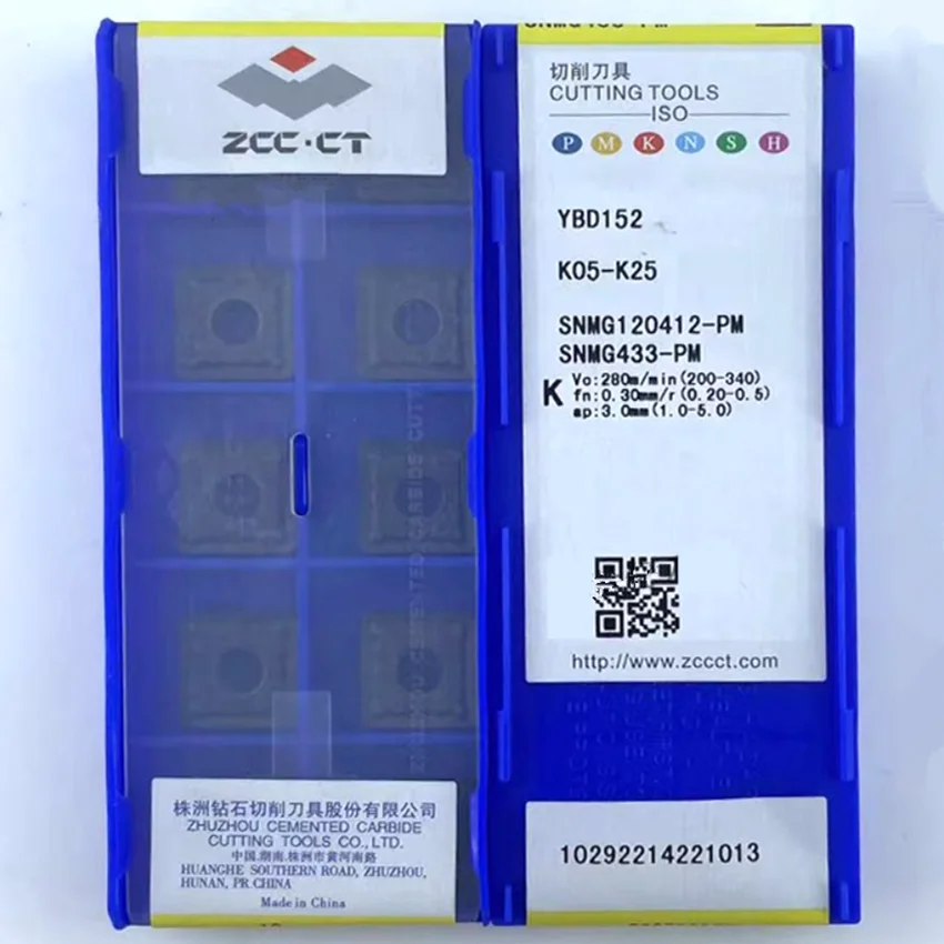 SNMG120412-PM YBD152/SNMG120412-PM YBD102 ZCC.CT YBD152 YBD102 SNMG433-PM CNC blade carbide inserts turning inserts 10pcs/box
SNMG120412-PM YBD152/SNMG120412-PM YBD102 ZCC.CT YBD152 YBD102 SNMG433-PM CNC blade carbide inserts turning inserts 10pcs/box