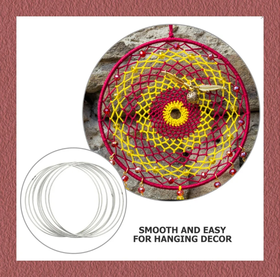 20 Pcs Dream Catcher Metal Garland Material Handmade Jewelry Accessories Diy Rough Iron Ring Making Wedding Frame
20 Pcs Dream Catcher Metal Garland Material Handmade Jewelry Accessories Diy Rough Iron Ring Making Wedding Frame