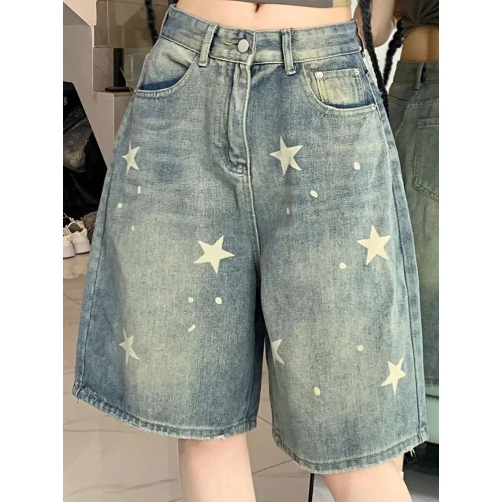 Джинсы женские с высокой талией в американском ретро-стиле, широкие штанины, из эластичной комфортной ткани PU, джинсовая ткань
Джинсы женские с высокой талией в американском ретро-стиле, широкие штанины, из эластичной комфортной ткани PU, джинсовая ткань