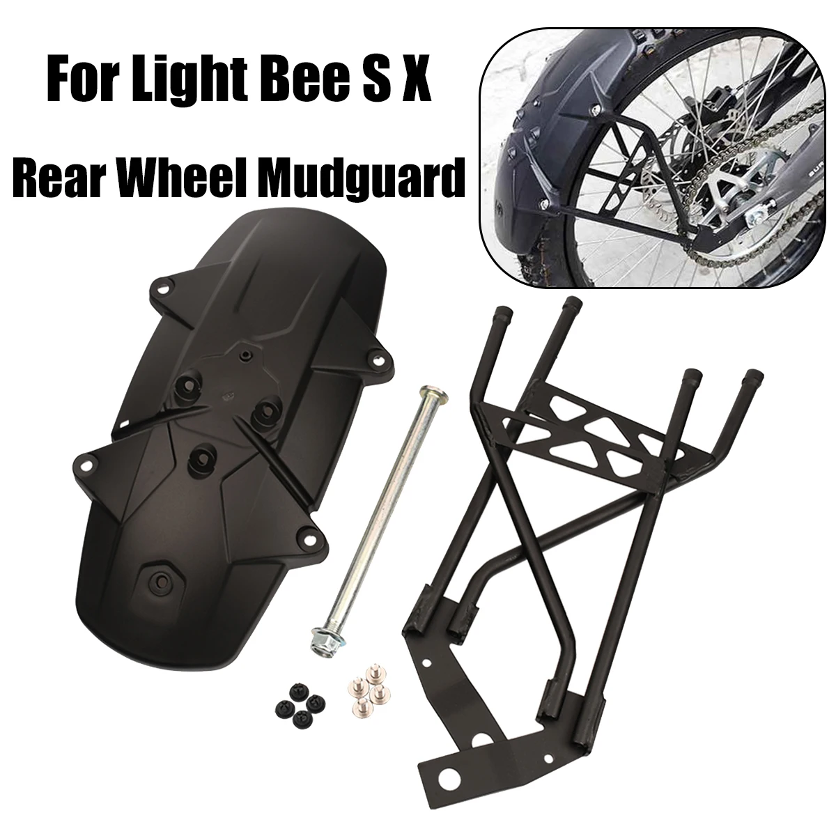 Rear Wheel Fender Mud Guard Motorcycle Plastic Mudguards For Sur Ron Sur-Ron Light Bee S & Light Bee X Electric Motocross Bike
Rear Wheel Fender Mud Guard Motorcycle Plastic Mudguards For Sur Ron Sur-Ron Light Bee S & Light Bee X Electric Motocross Bike
