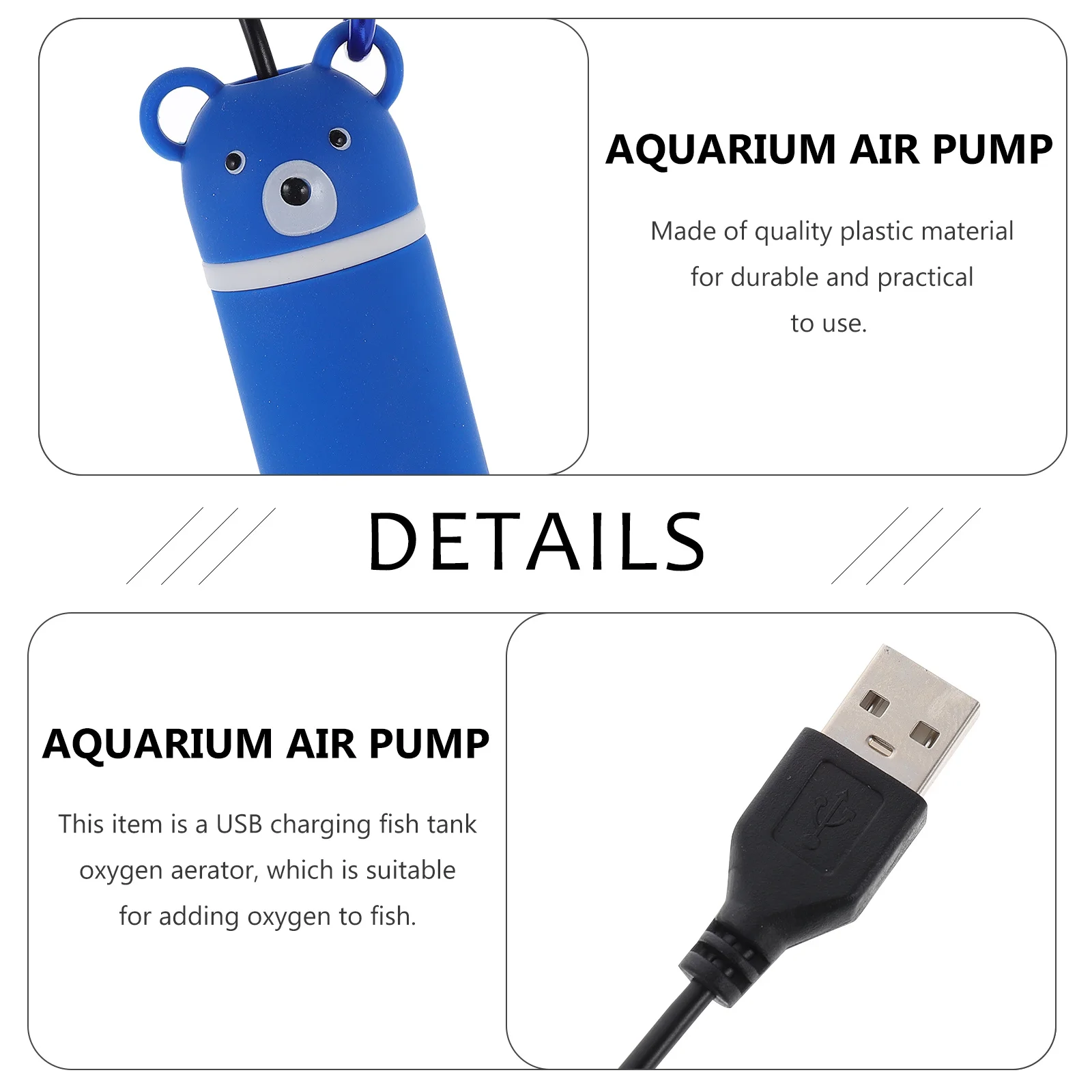 1Set USB Aquarium Air Pump Small Oxygen Aerator Portable Fish Tank Oxygenation Pump Home Use Home Fish Tank Aerator
1Set USB Aquarium Air Pump Small Oxygen Aerator Portable Fish Tank Oxygenation Pump Home Use Home Fish Tank Aerator
