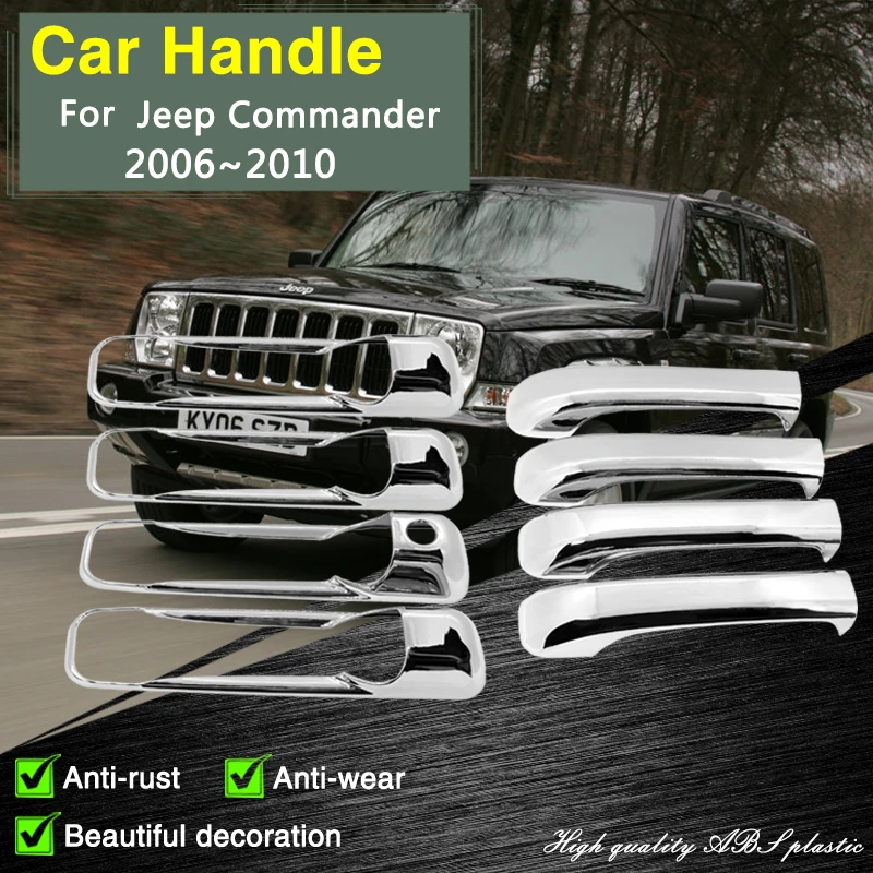 Хромированная смарт-крышка дверной ручки для Jeep Commander XK 2006 2007 2008 2009 2010, стильные аксессуары, защитная пленка, наклейки, отделка
Хромированная смарт-крышка дверной ручки для Jeep Commander XK 2006 2007 2008 2009 2010, стильные аксессуары, защитная пленка, наклейки, отделка