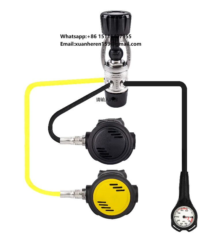 Custom Logo Adjustable Balanced Diaphragm Scuba Diving Regulator Set for Underwater Snorkeling Breathing
Custom Logo Adjustable Balanced Diaphragm Scuba Diving Regulator Set for Underwater Snorkeling Breathing