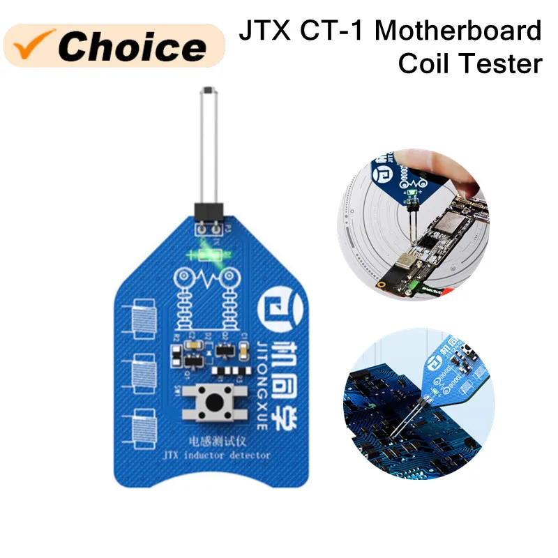 JTX CT-1 тестер катушек материнской платы для обслуживания ПК, индукторный детектор, инструмент, электромагнитная индукция, быстрая диагностика неисправностей
JTX CT-1 тестер катушек материнской платы для обслуживания ПК, индукторный детектор, инструмент, электромагнитная индукция, быстрая диагностика неисправностей