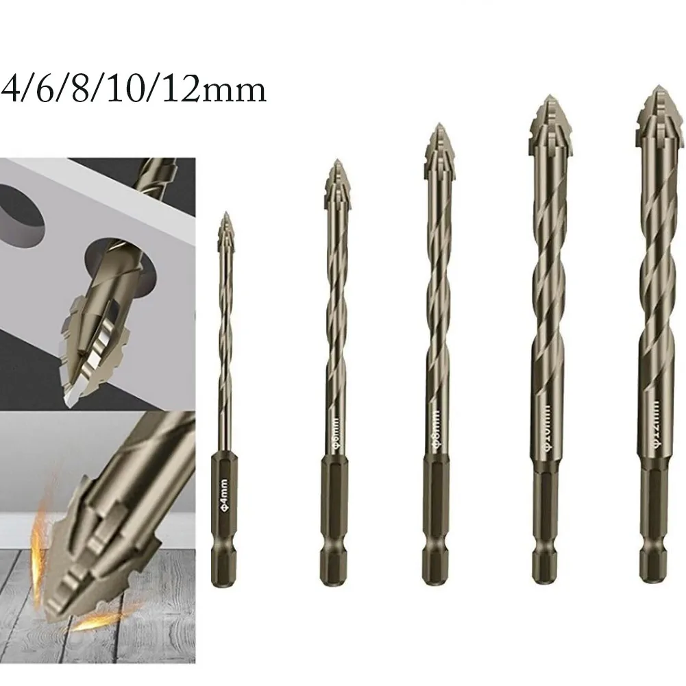 5pcs 4-12mm Four-Flute Triangle Spiral Eccentric Drill Bits For Glass Tiles Punching Tools Replacement Drill Bits Hand Tools Kit
5pcs 4-12mm Four-Flute Triangle Spiral Eccentric Drill Bits For Glass Tiles Punching Tools Replacement Drill Bits Hand Tools Kit
