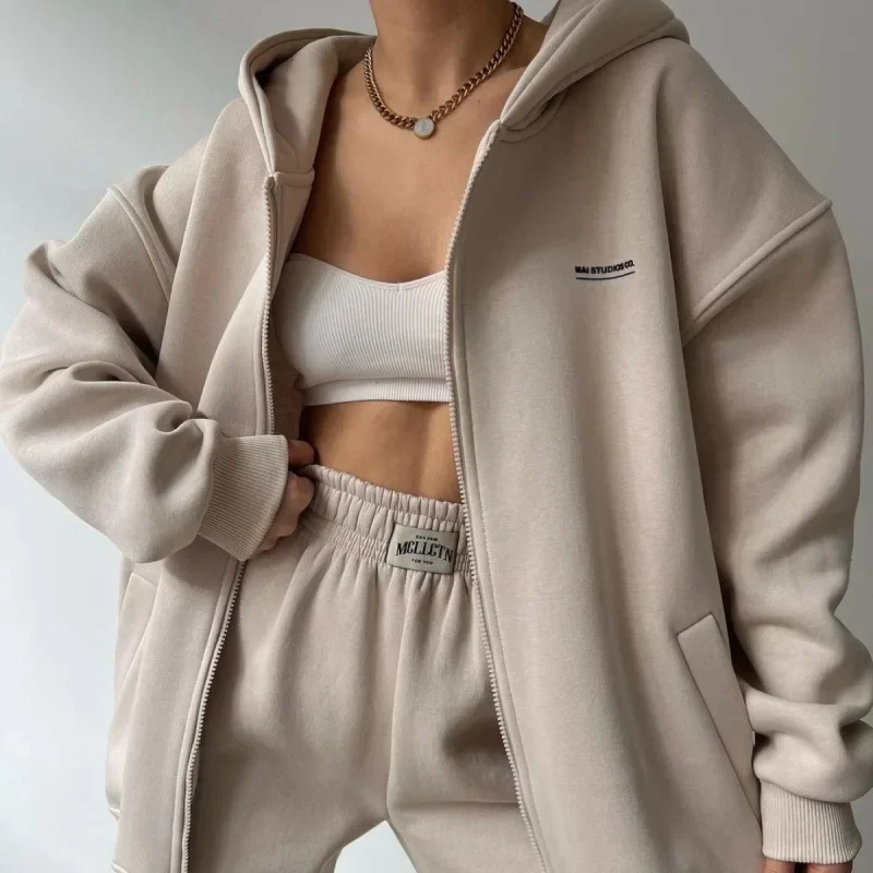 Long Pants Set Ensemble Mode Women's Long Sleeve Fleece Lined Hoodie Pants Casual Fashion Set
Long Pants Set Ensemble Mode Women's Long Sleeve Fleece Lined Hoodie Pants Casual Fashion Set
