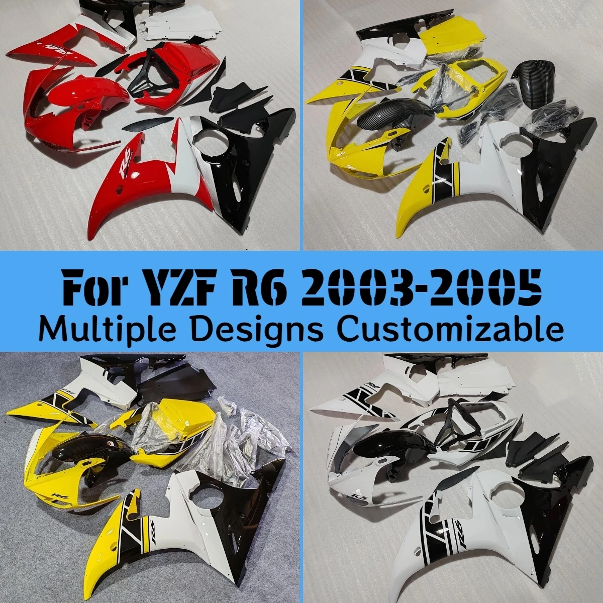 For YAMAHA YZFR6 2003 2004 2005 Hot Style Fairing Kit ABS Injection Motorcycle Accessory Complete Fairings Bodywork Set
For YAMAHA YZFR6 2003 2004 2005 Hot Style Fairing Kit ABS Injection Motorcycle Accessory Complete Fairings Bodywork Set