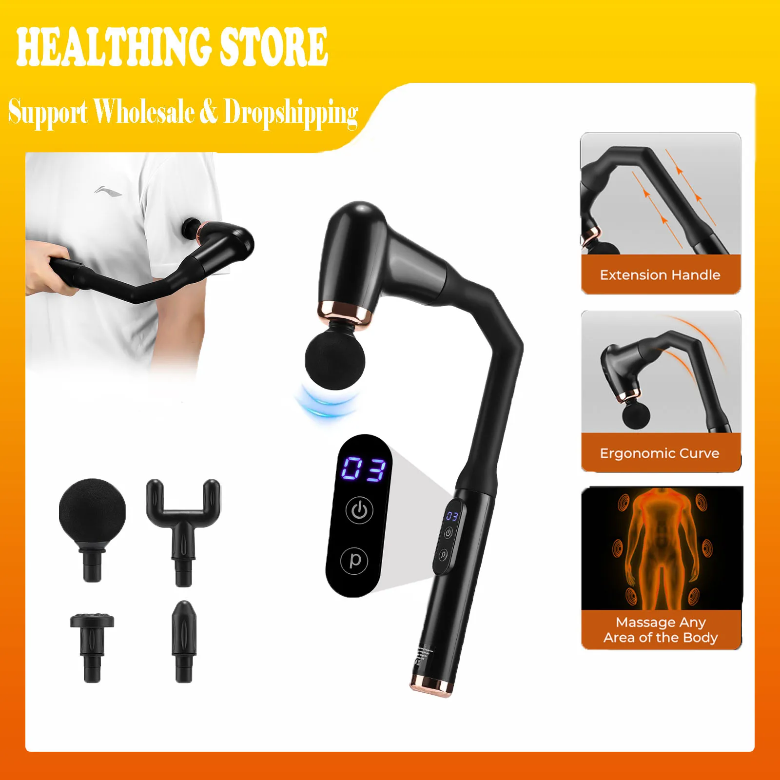 Electric U-Shaped Fascia Gun Massager 3-Mode 6-Level Intelligent Replaceable heads for Gun Neck Shoulder Leg Massage Type-C
Electric U-Shaped Fascia Gun Massager 3-Mode 6-Level Intelligent Replaceable heads for Gun Neck Shoulder Leg Massage Type-C