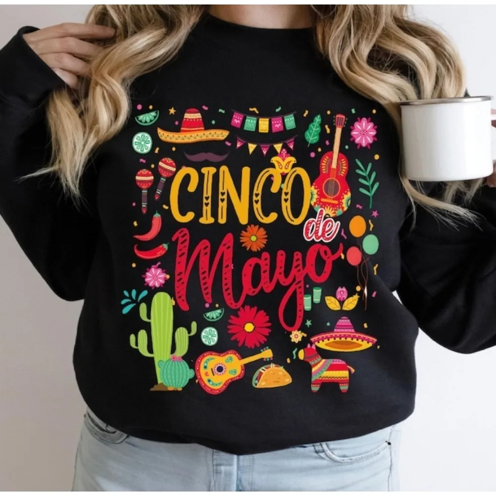 Cinco De Mayo Party Hoodie Mexican Fiesta Party Women Tops Cinco De Mayo Sweatshirt Mexican Festival Family Winter Pullover
Cinco De Mayo Party Hoodie Mexican Fiesta Party Women Tops Cinco De Mayo Sweatshirt Mexican Festival Family Winter Pullover