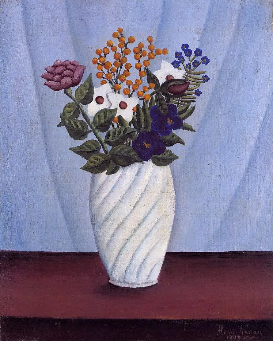 Oil Painting Reproduction,Handmade oil painting,Bouquet of Flowers 1909 by Henri Rousseau
Oil Painting Reproduction,Handmade oil painting,Bouquet of Flowers 1909 by Henri Rousseau
