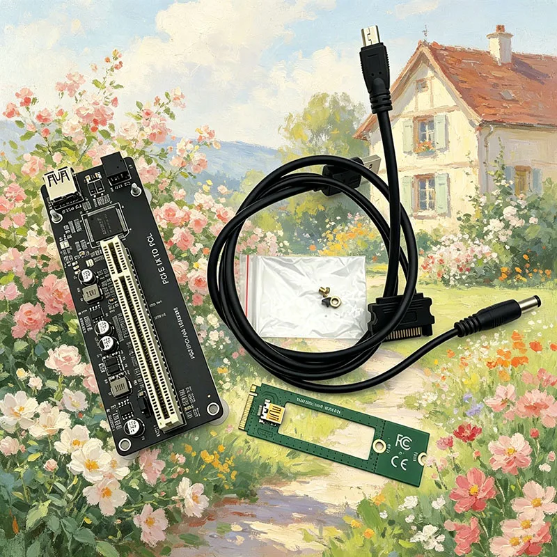 PCI Interface Adapter Card for PCI Expansion Card Powered By DC 12V NVME to PCI Slot ASM1083 Chip + USB 3.0 Cable For Desktop PC
PCI Interface Adapter Card for PCI Expansion Card Powered By DC 12V NVME to PCI Slot ASM1083 Chip + USB 3.0 Cable For Desktop PC