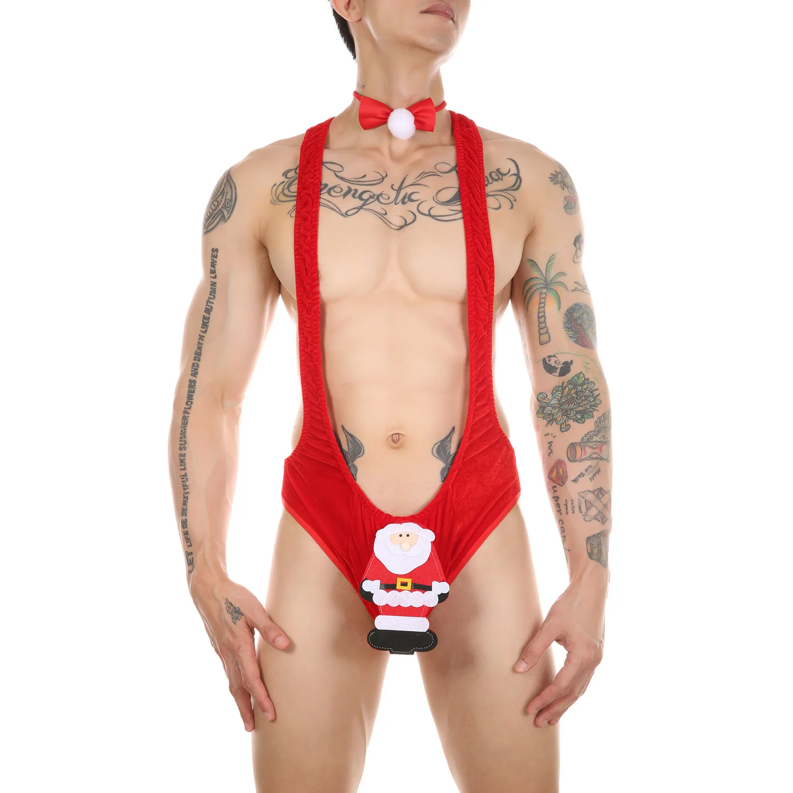 Men's Sexy Polyester Jockstrap Bodysuit Santa Claus Jumpsuits Suspender Harness Gay Man Holiday Costume Lingerie Sissy Panties
Men's Sexy Polyester Jockstrap Bodysuit Santa Claus Jumpsuits Suspender Harness Gay Man Holiday Costume Lingerie Sissy Panties