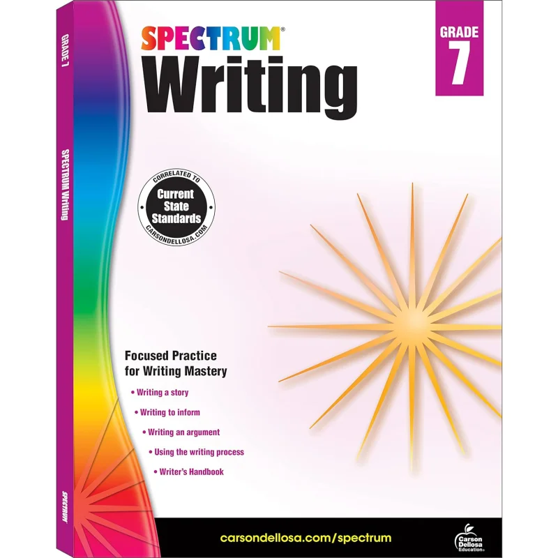 Spectrum Writing Grade 7 Carson Dellosa Education Carson Dellosa Education 9781483812021 Book
Spectrum Writing Grade 7 Carson Dellosa Education Carson Dellosa Education 9781483812021 Book