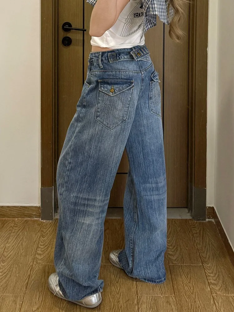 American Retro Hot Girl Paris Button Design Loose Women's Jeans Spring Summer Floor-Length Pants Natural Waist Denim Fabric
American Retro Hot Girl Paris Button Design Loose Women's Jeans Spring Summer Floor-Length Pants Natural Waist Denim Fabric