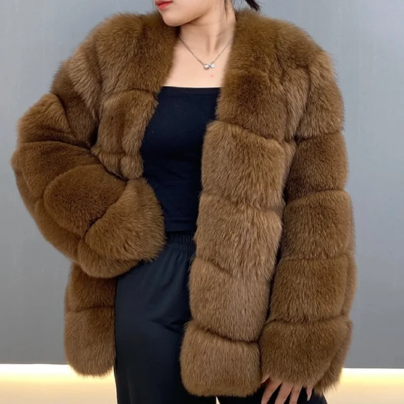 Women's Jacket Real Fox Fur Coat Women 2023 Luxury Winter Plush Chic And Elegant LeatherLong Coat to Keep Warm Outdoors Favorite
Women's Jacket Real Fox Fur Coat Women 2023 Luxury Winter Plush Chic And Elegant LeatherLong Coat to Keep Warm Outdoors Favorite