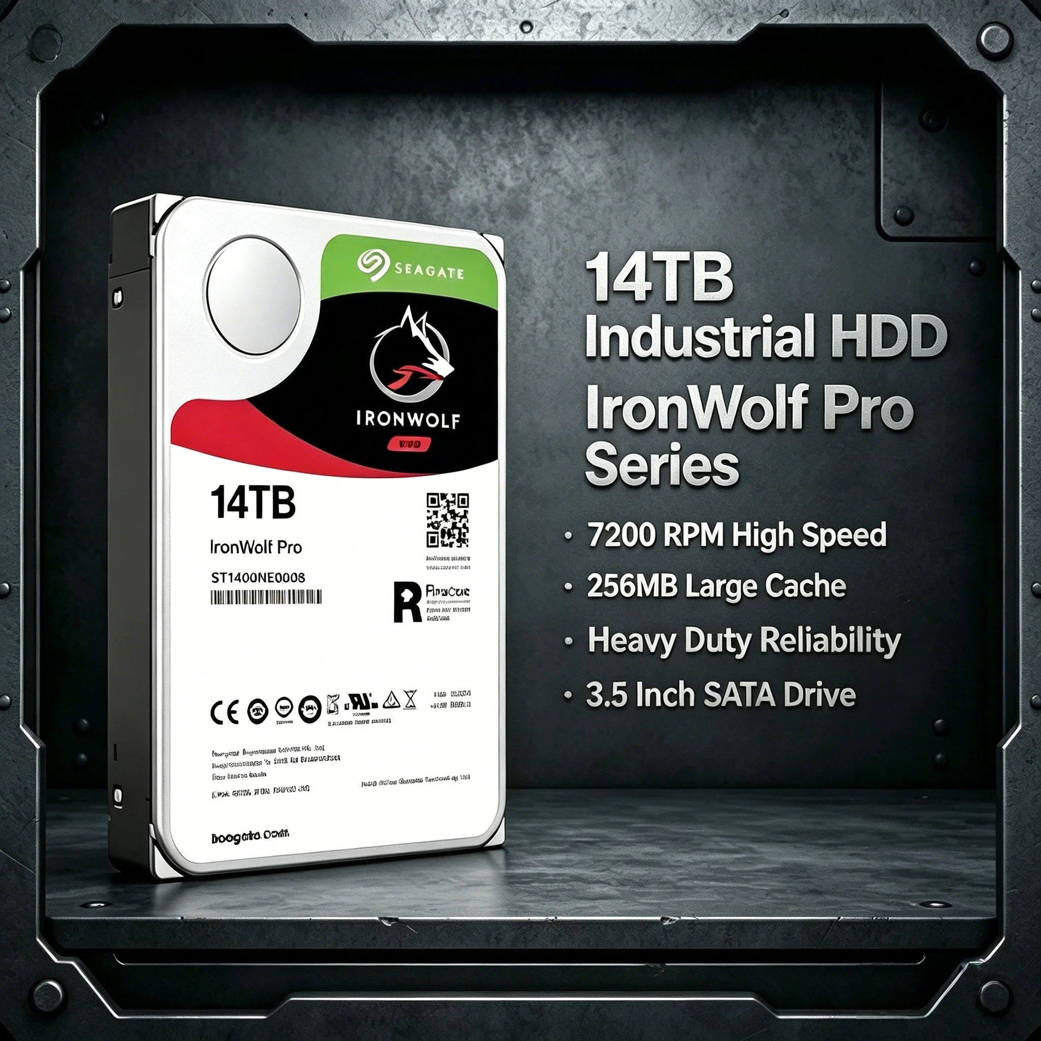 FOR Seagate IronWolf 14TB NAS Server Hard Drive SATA3 6Gb s 7200RPM 3.5 CMR OEM RAID Surveillance Data Center New HDD Storage
FOR Seagate IronWolf 14TB NAS Server Hard Drive SATA3 6Gb s 7200RPM 3.5 CMR OEM RAID Surveillance Data Center New HDD Storage