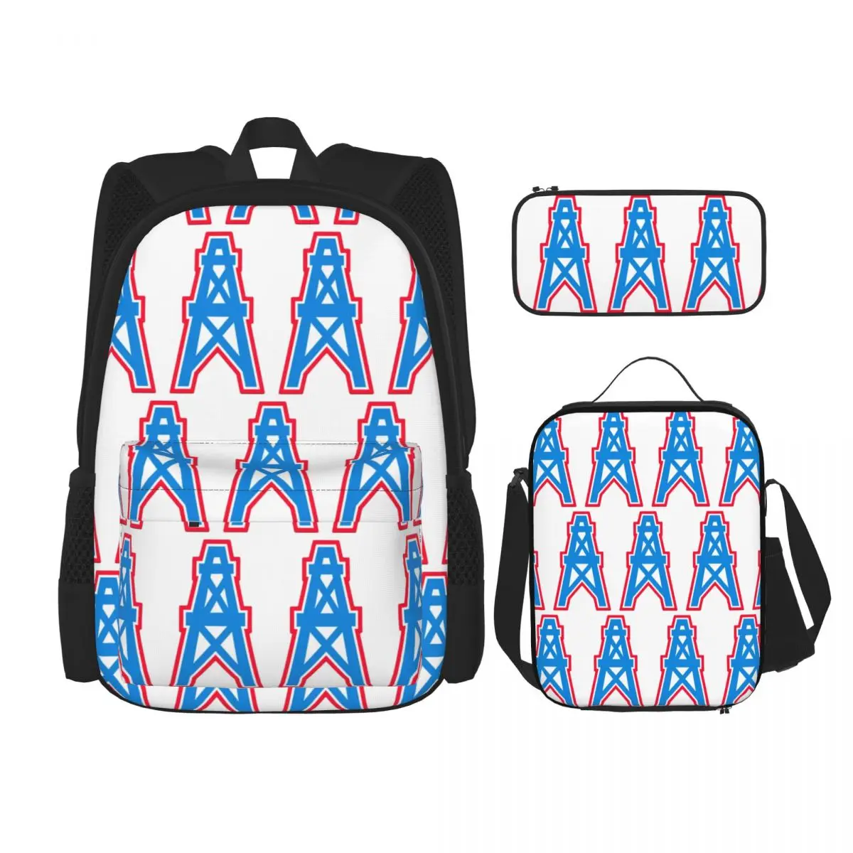 Houston Oilers T-Shirt1980 Houston Oilers Backpacks Kids Bookbag School Bags Rucksack Lunch Bag Pen Bag Three-Piece Set
Houston Oilers T-Shirt1980 Houston Oilers Backpacks Kids Bookbag School Bags Rucksack Lunch Bag Pen Bag Three-Piece Set