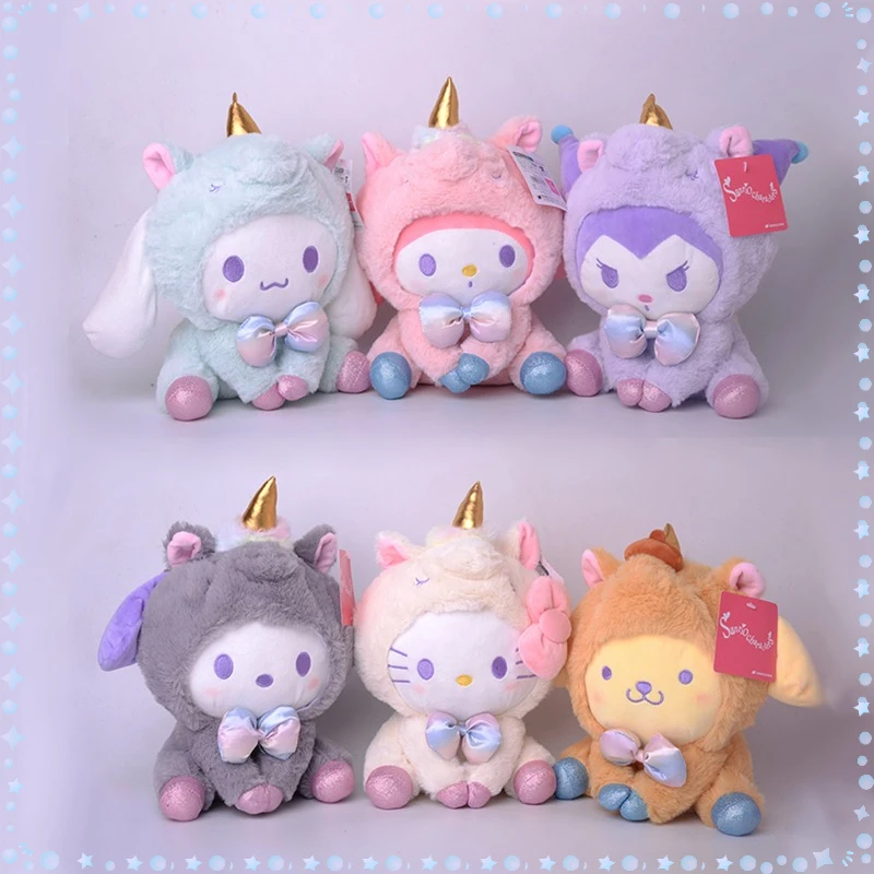 Sanrio, Hello Kitty Kuromi Cinnamoroll Pompompurin мягкие игрушки Единорог Мягкая Подушка подарок на день рождения плюшевая кукла
Sanrio, Hello Kitty Kuromi Cinnamoroll Pompompurin мягкие игрушки Единорог Мягкая Подушка подарок на день рождения плюшевая кукла