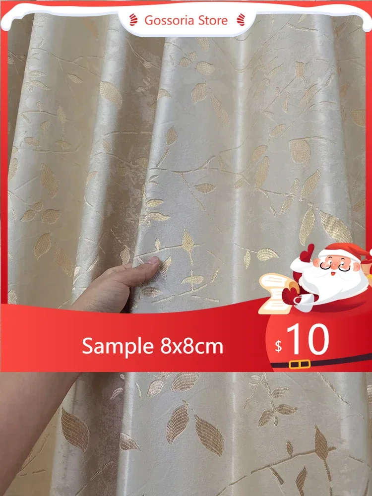 SampleCustomized Curtains For Living Dining Room Bedroom High-end Blackout Gold Silk Jacquard Leaves Villa Room Chinese Style
SampleCustomized Curtains For Living Dining Room Bedroom High-end Blackout Gold Silk Jacquard Leaves Villa Room Chinese Style