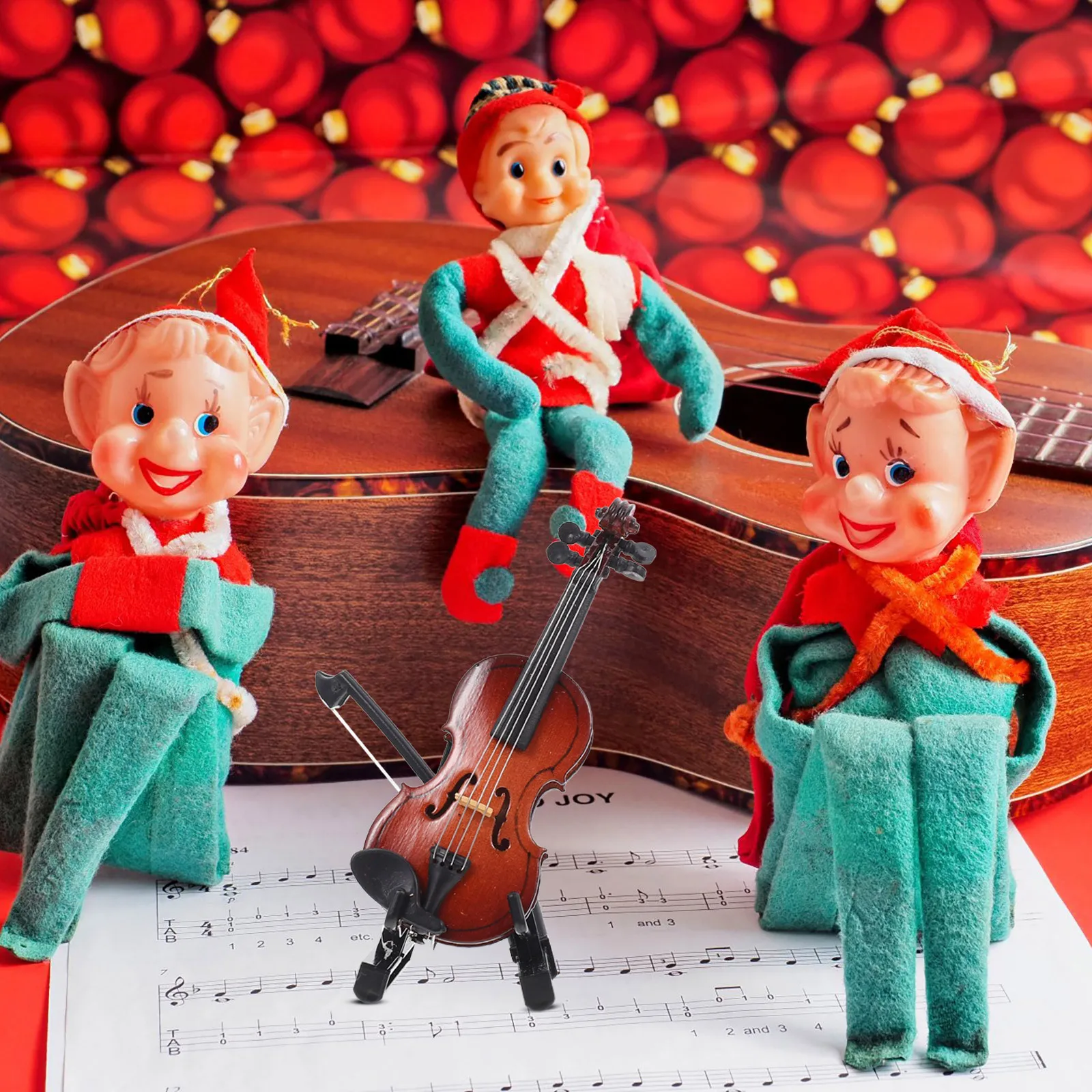 1Set Small Realistic Violin Decor Fine Woodwork for Home Office Desk Display Sophisticated Style Mini Violin Desktop Ornament
1Set Small Realistic Violin Decor Fine Woodwork for Home Office Desk Display Sophisticated Style Mini Violin Desktop Ornament