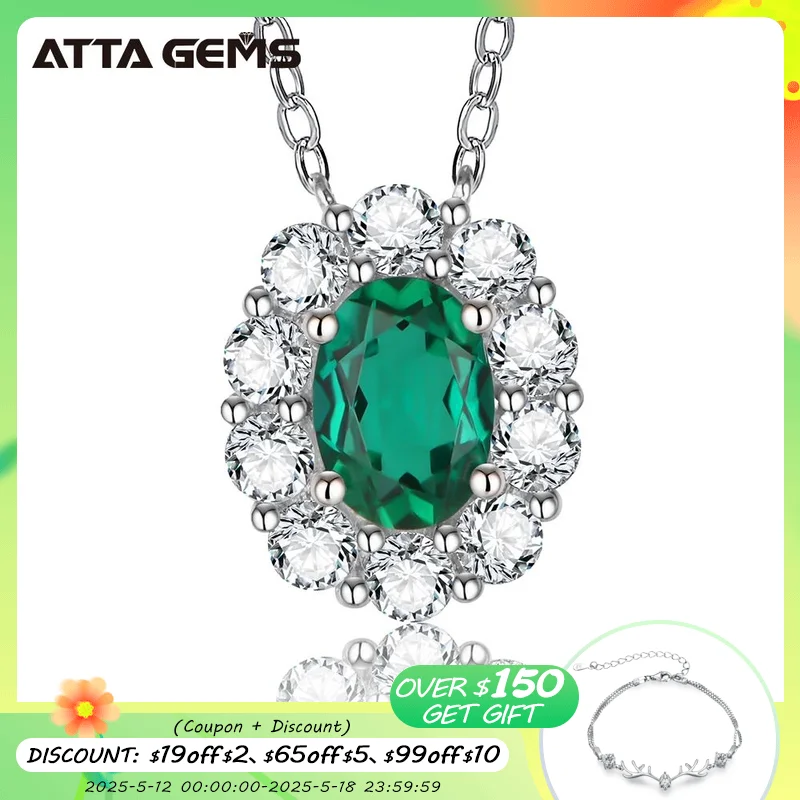 ATTAGEMS Vintage 100% 925 Sterling Silver 7*5 MM 1CT Emerald Created Moissanite Gemstone Pendant Necklace Fine Jewelry Wholesale
ATTAGEMS Vintage 100% 925 Sterling Silver 7*5 MM 1CT Emerald Created Moissanite Gemstone Pendant Necklace Fine Jewelry Wholesale