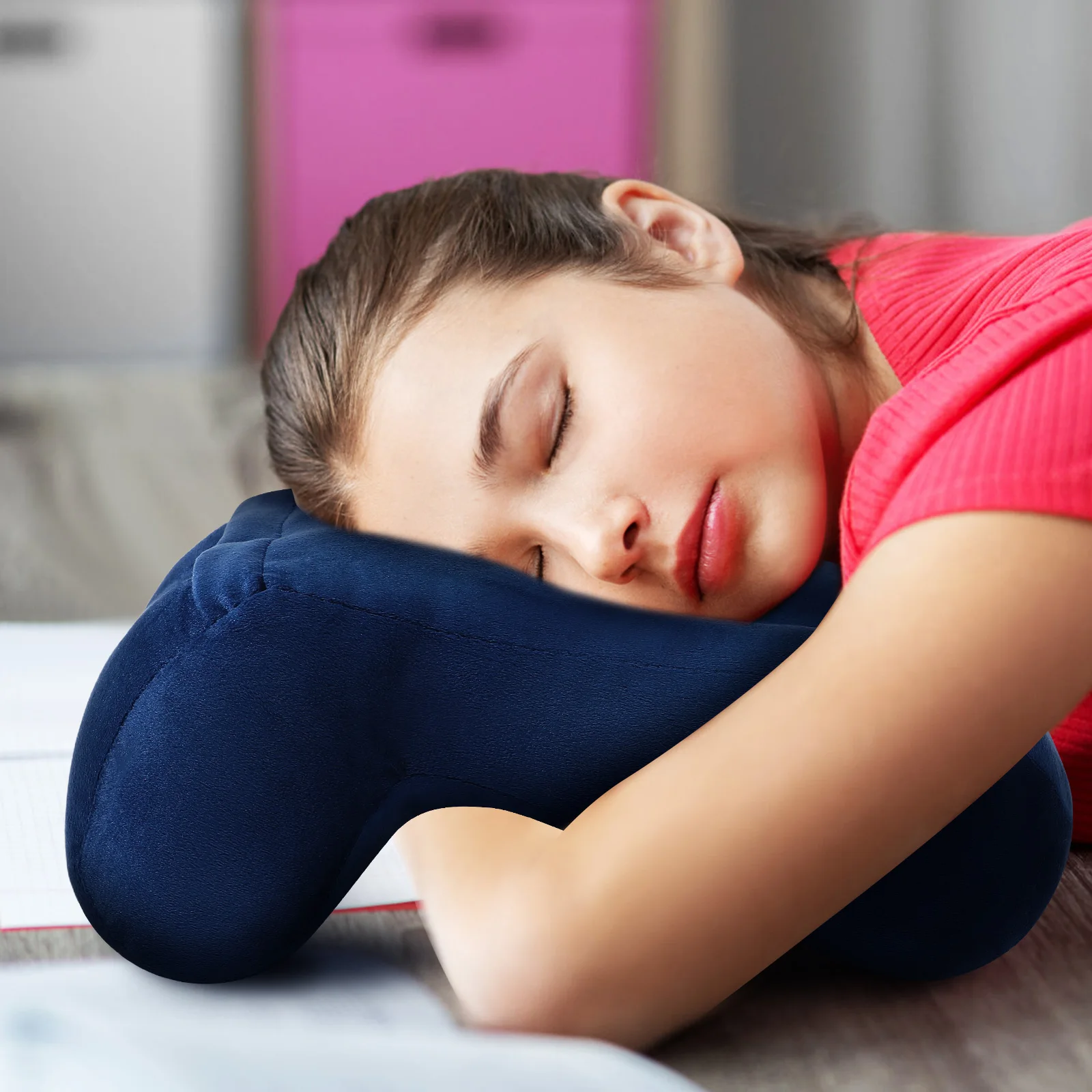 Nap Pillow for Desk Face Down Office Pillow Shaped PP Cotton Polyester Fiber Adjustable Height Cooling Breathable
Nap Pillow for Desk Face Down Office Pillow Shaped PP Cotton Polyester Fiber Adjustable Height Cooling Breathable