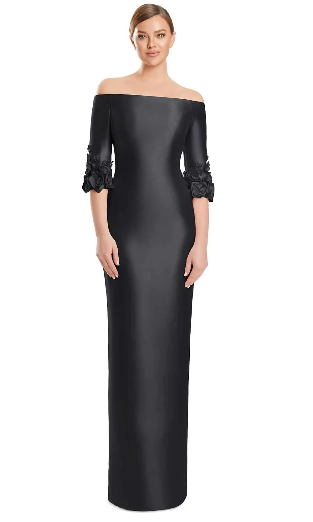 Customized Black Evening Dress For Women Satin Florals Elegant Party 3/4 Sleeve Prom Party Dress Long 2026
Customized Black Evening Dress For Women Satin Florals Elegant Party 3/4 Sleeve Prom Party Dress Long 2026