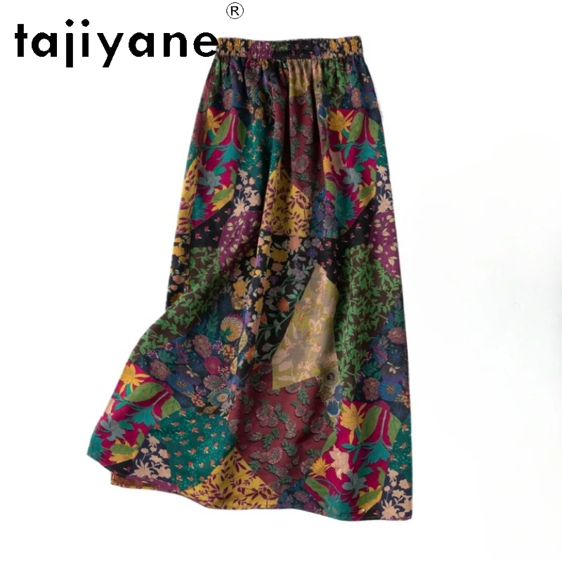 TAJIYANE 100% Natural Mulberry Silk Skirt Fashion Printed Summer Skirt Elegant Long Skirt Woman Clothing 2025 Юбка Женская
TAJIYANE 100% Natural Mulberry Silk Skirt Fashion Printed Summer Skirt Elegant Long Skirt Woman Clothing 2025 Юбка Женская