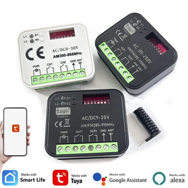 Universal RX-MULTI Receiver Tuya WiFi Smart Switch Garage Door Remote Control Receiver 9-30V 85-250V 433MHz 868MHz 300-868MHz
Universal RX-MULTI Receiver Tuya WiFi Smart Switch Garage Door Remote Control Receiver 9-30V 85-250V 433MHz 868MHz 300-868MHz