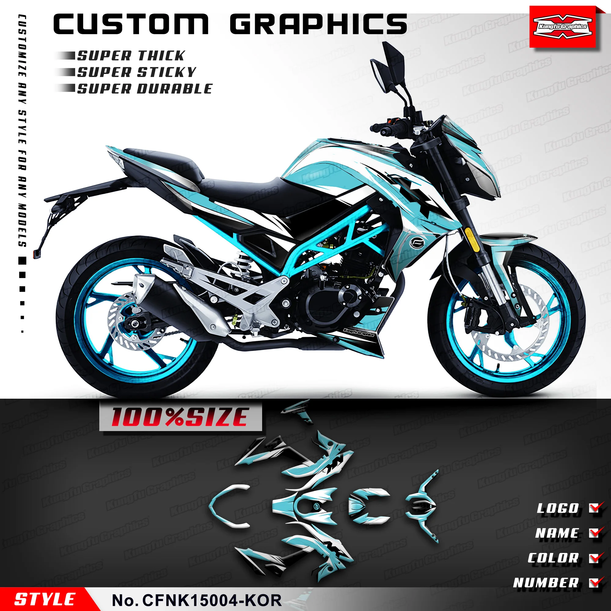 Мотоциклетные графические наклейки KUNGFU GRAPHICS в комплекте для CF MOTO NK150 NK 150 NK CFMOTO, комплект для восстановления, CFNK15004-KOR
Мотоциклетные графические наклейки KUNGFU GRAPHICS в комплекте для CF MOTO NK150 NK 150 NK CFMOTO, комплект для восстановления, CFNK15004-KOR