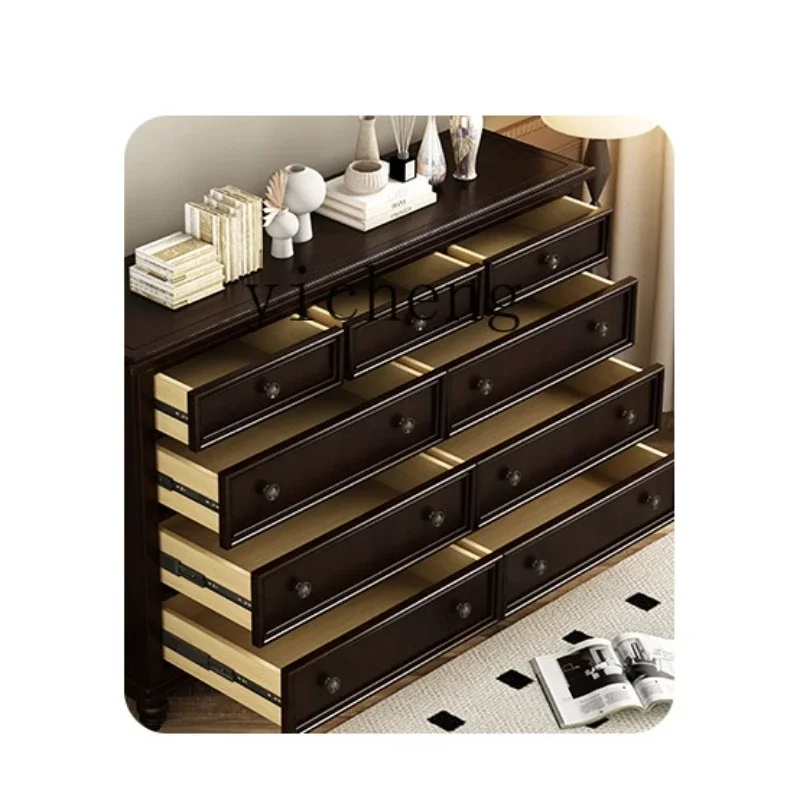 ZZ rural retro all-solid wood nine-chest cabinet bedroom pure solid wood multi-pump locker small apartment entrance
ZZ rural retro all-solid wood nine-chest cabinet bedroom pure solid wood multi-pump locker small apartment entrance