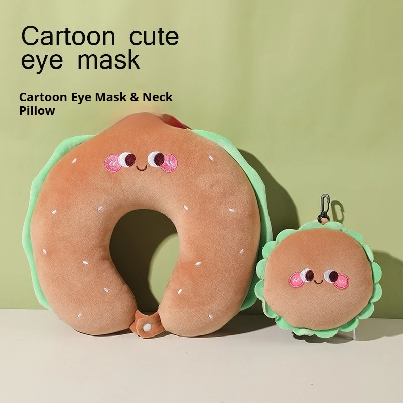 Cute Cartoon Memory Foam Travel Neck Pillow Foldable Blackout Eye Mask Ergonomic Support Pillow for Airplane, Car and Office Nap
Cute Cartoon Memory Foam Travel Neck Pillow Foldable Blackout Eye Mask Ergonomic Support Pillow for Airplane, Car and Office Nap