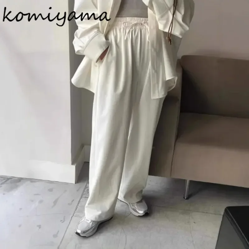 Lace-Up High Elastic Waist Pantalones Safari Style Ropa Mujer Japan Fashion Loose Pant Straight Wide Leg Pants Woman Clothing
Lace-Up High Elastic Waist Pantalones Safari Style Ropa Mujer Japan Fashion Loose Pant Straight Wide Leg Pants Woman Clothing