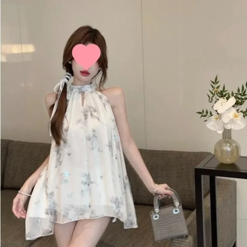 Summer New Printing Halter Neck Mini Dress Women's Sleeveless Tank Top Slim Fit Dress Fashionable Casual Bohemia Clothes
Summer New Printing Halter Neck Mini Dress Women's Sleeveless Tank Top Slim Fit Dress Fashionable Casual Bohemia Clothes