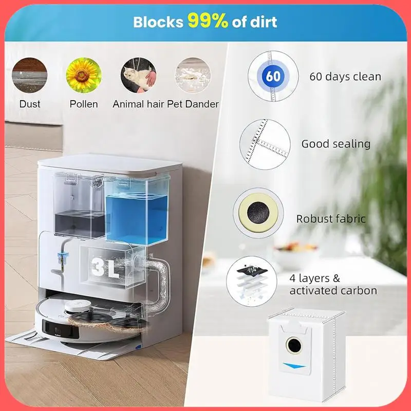 AA89-For ECOVACS DEEBOT T30S Robot Vacuum Cleaner Main Side Brush Hepa Filter Mop Cloth Dust Bags Parts
AA89-For ECOVACS DEEBOT T30S Robot Vacuum Cleaner Main Side Brush Hepa Filter Mop Cloth Dust Bags Parts