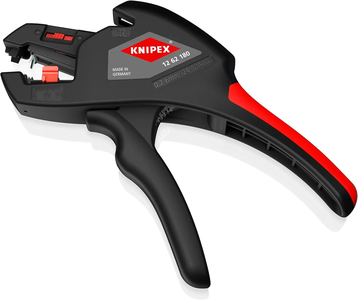 Knipex 12 62 180 7,09" tool for wires 0.2 to 6 mm² Insulation Wire Stripper professional-grade cable stripping1262180
Knipex 12 62 180 7,09" tool for wires 0.2 to 6 mm² Insulation Wire Stripper professional-grade cable stripping1262180