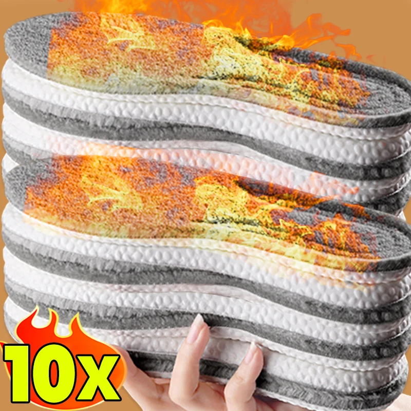 Мягкая термоутолщенная плюшевая стелька унисекс, шерстяная теплая пена с эффектом памяти для спортивной обуви, водонепроницаемые самонагревающиеся впитывающие подушечки для обуви
Мягкая термоутолщенная плюшевая стелька унисекс, шерстяная теплая пена с эффектом памяти для спортивной обуви, водонепроницаемые самонагревающиеся впитывающие подушечки для обуви